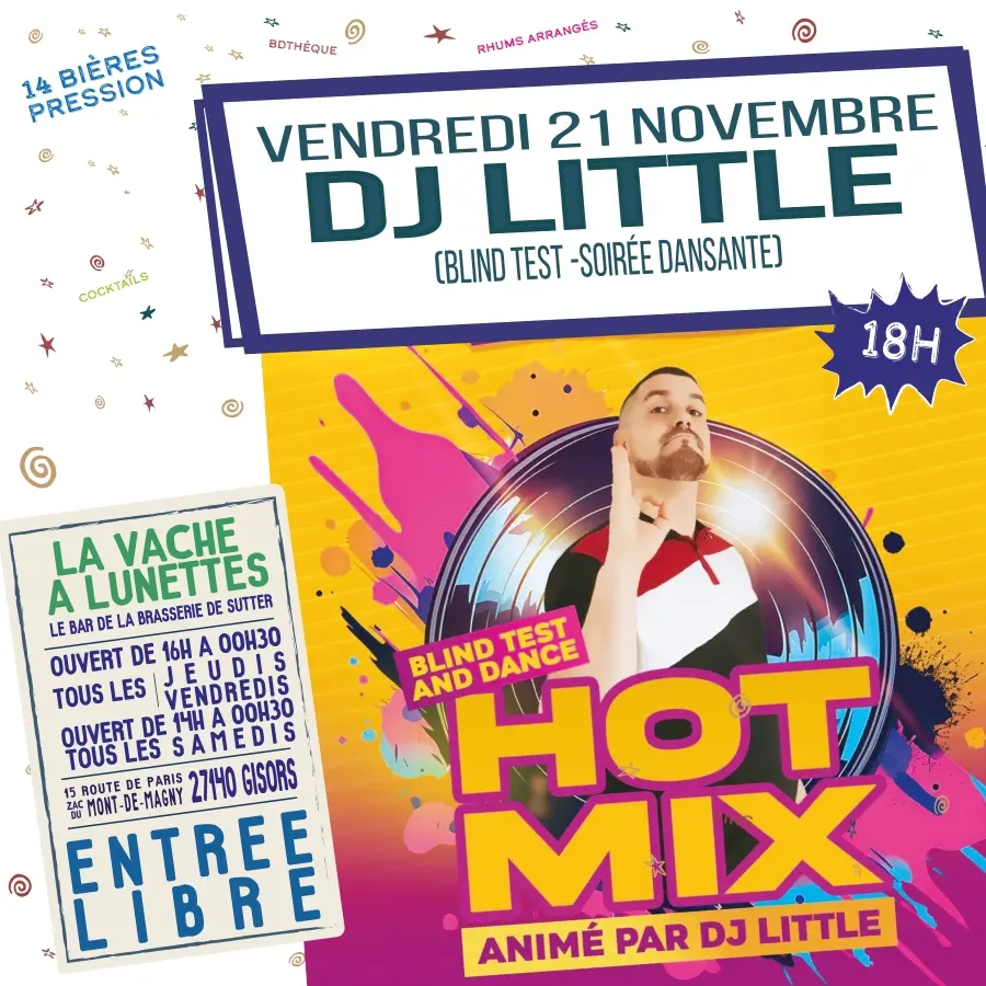 Soire blind test La Vache à Lunettes 21 11 25