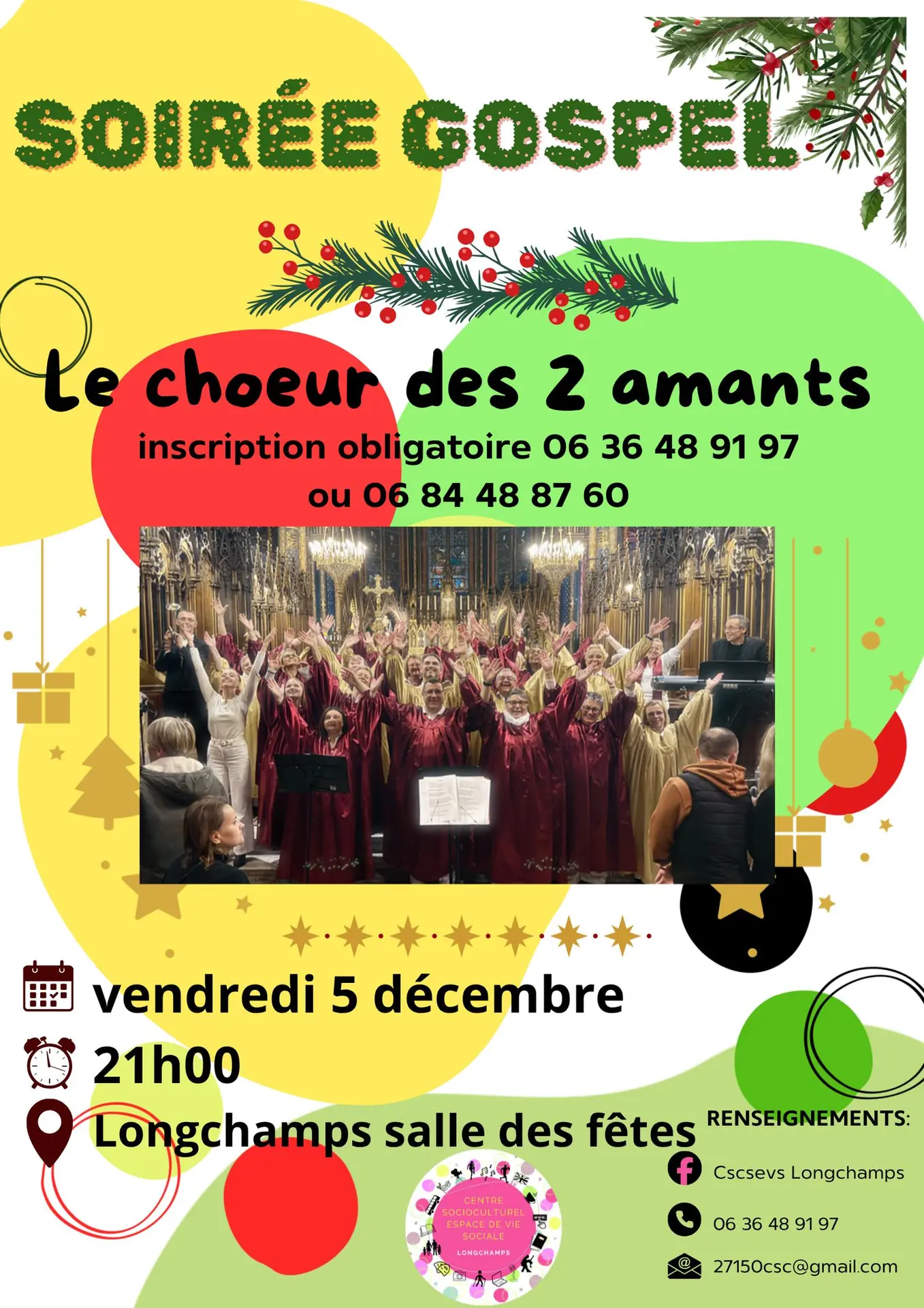 Soirée Gospel Longchamps 05 12 25