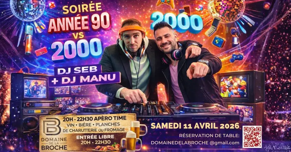 Soirée année 90's vs 2000