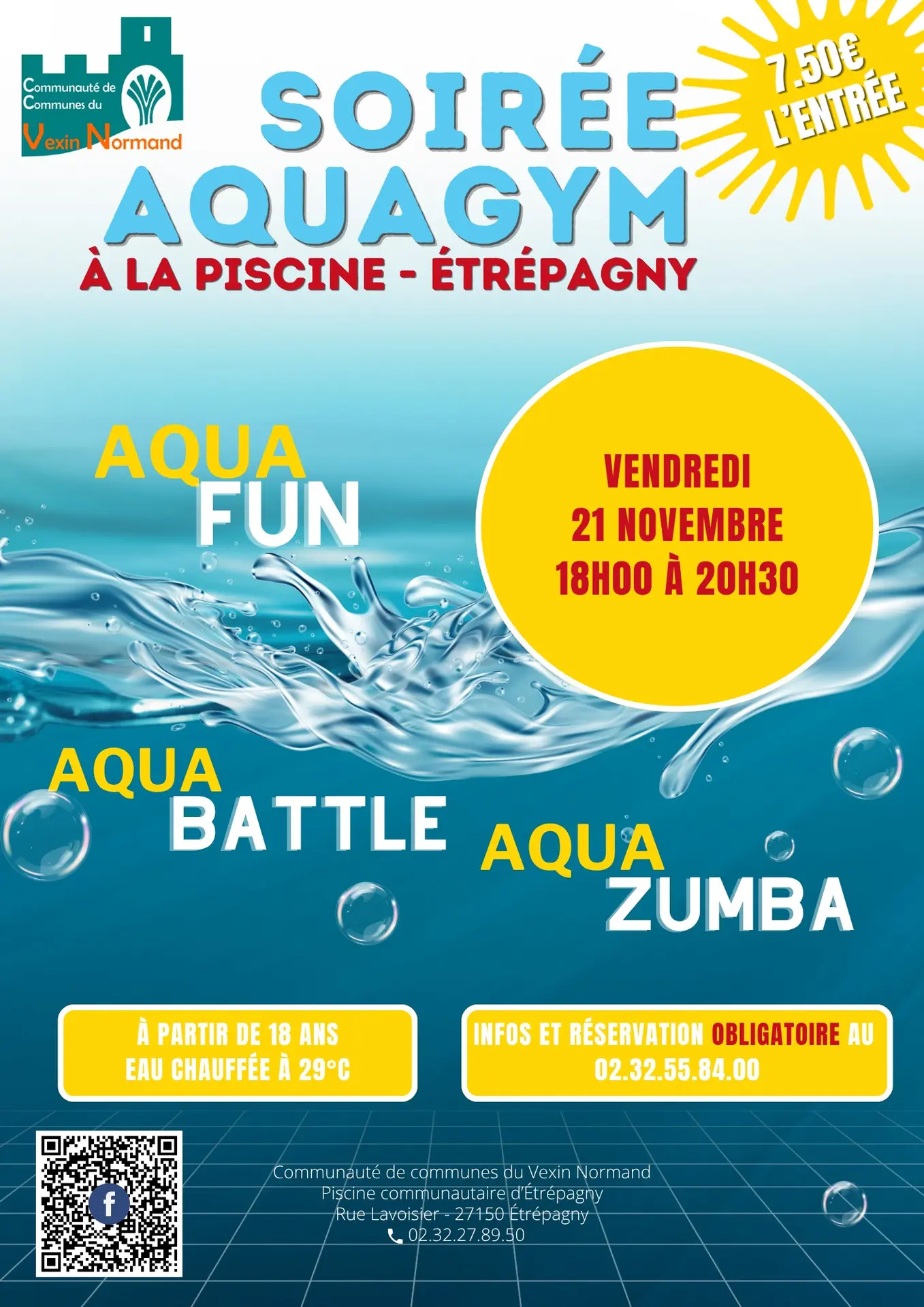 Soirée aquagym Étrépagny 21 11 25
