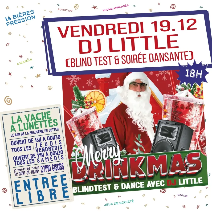 Soirée blind test La Vache à Lunettes 19 12 25