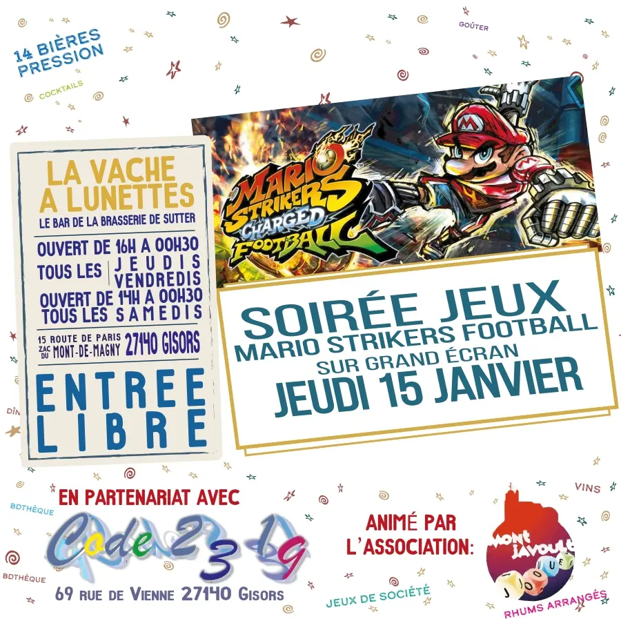 Soirée jeux La Vache à Lunettes 15 01 26