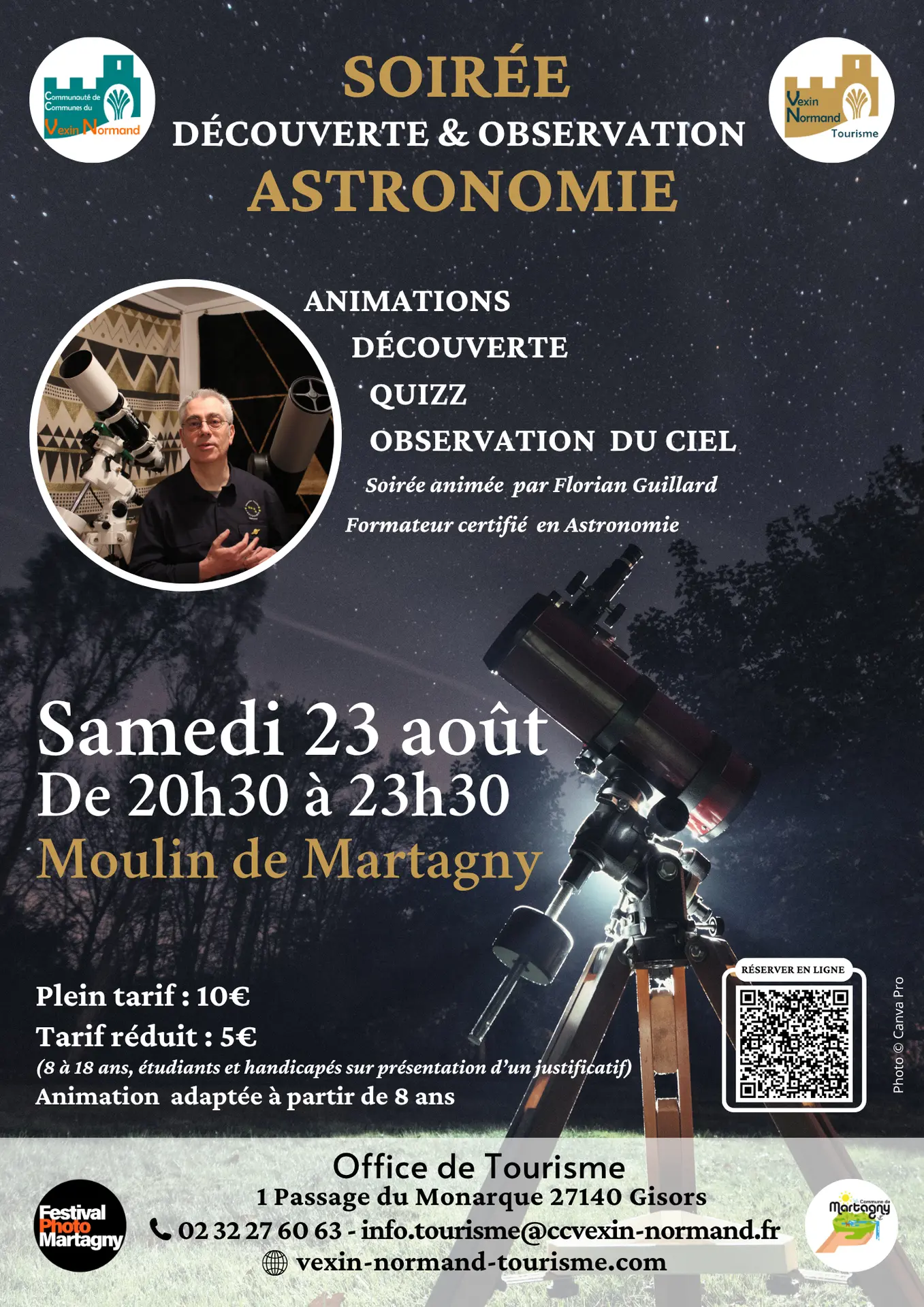 Soirée découverte astronomie Martagny 23 08 25