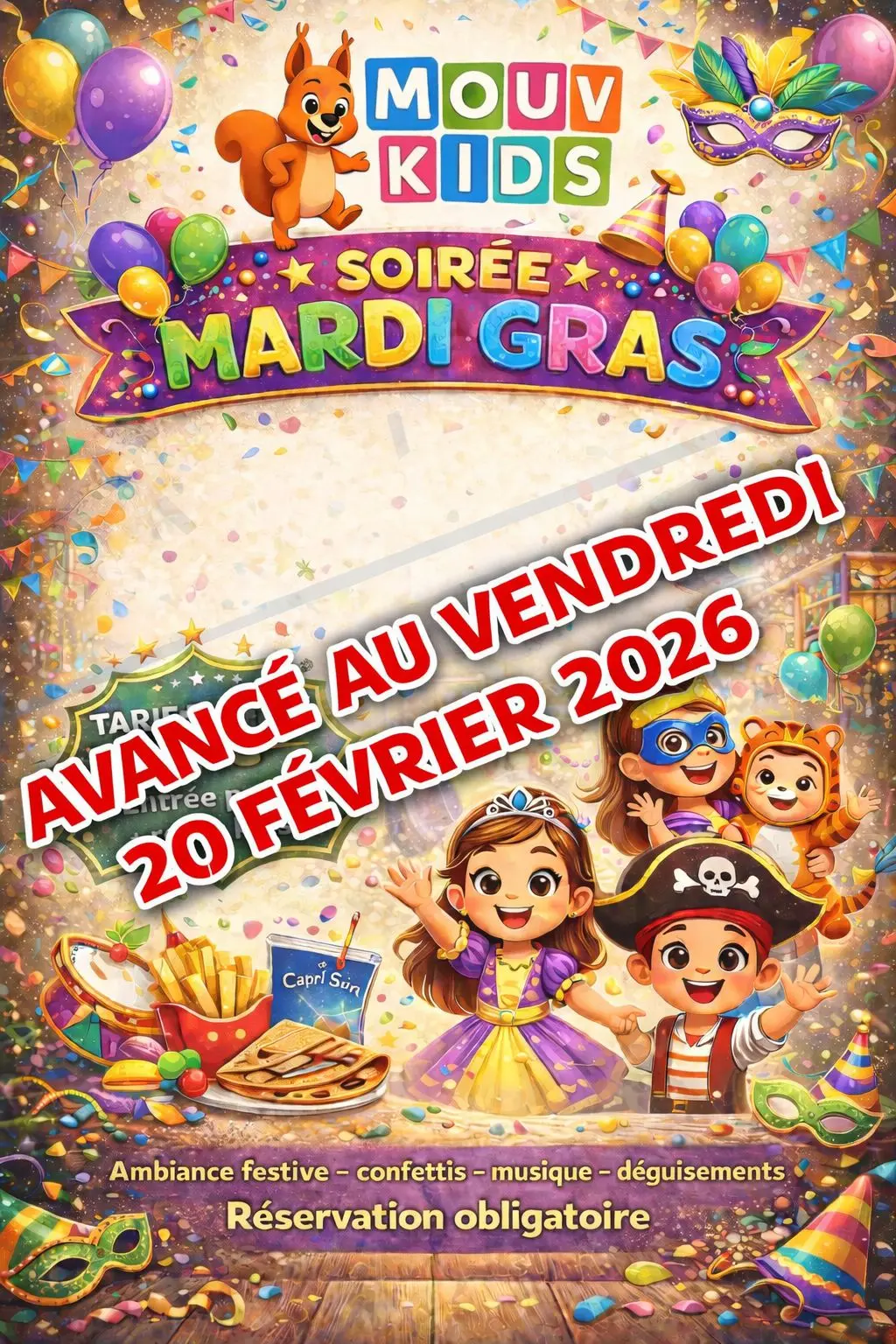 Soirée mardi gras Gisors 20 02 26