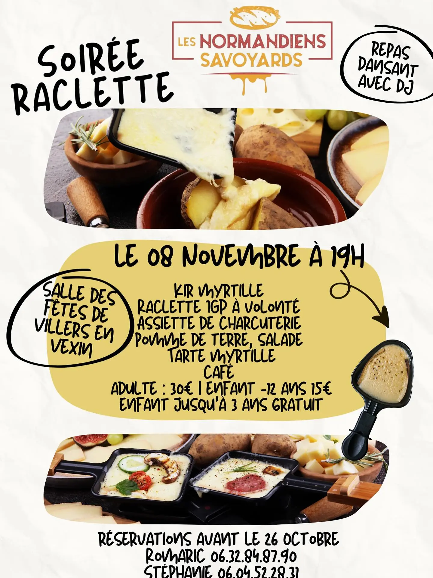 Soirée raclette Villers-en-Vexin 08 11 25
