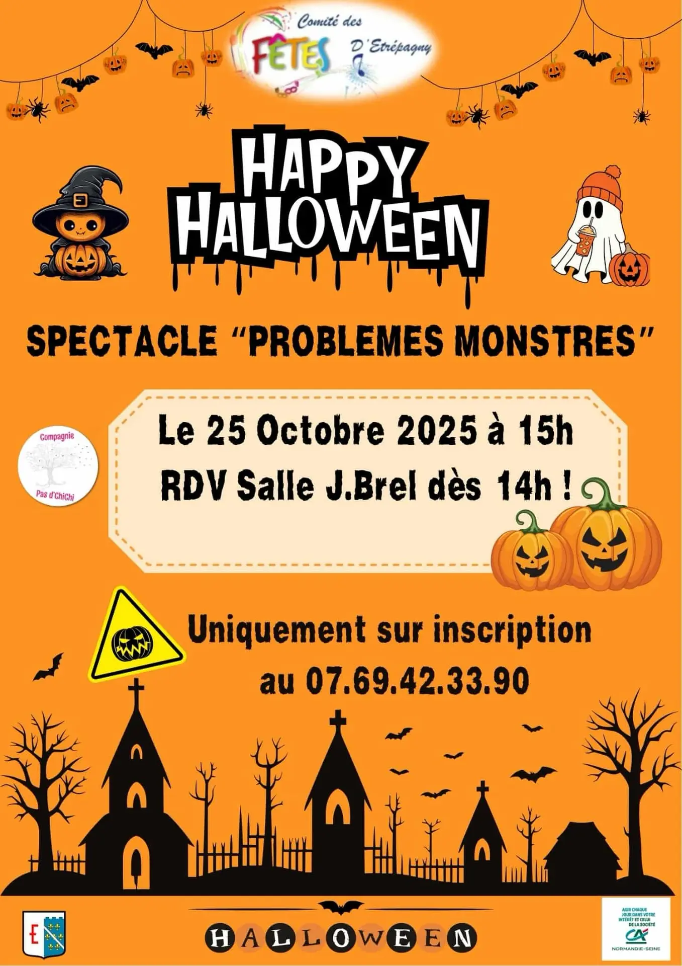 Spectacle Problèmes monstres Étrépagny 25 10 25