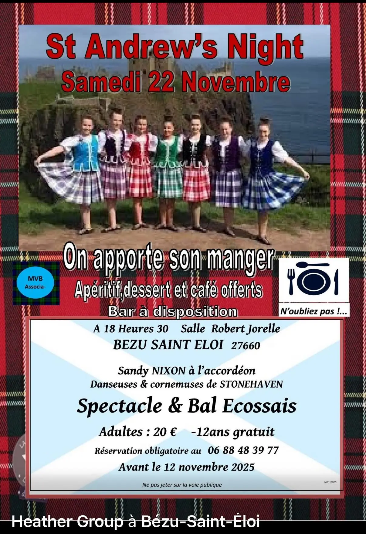 Spectacle et bal écossais Bézu-Saint-Éloi 22 11 25