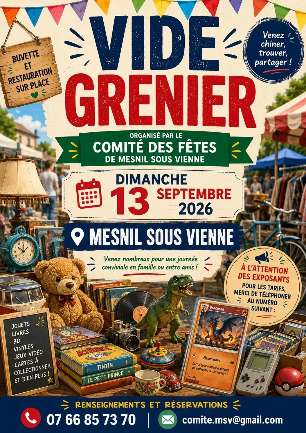 Vide grenier Mesnil sous Vienne 13 09 26