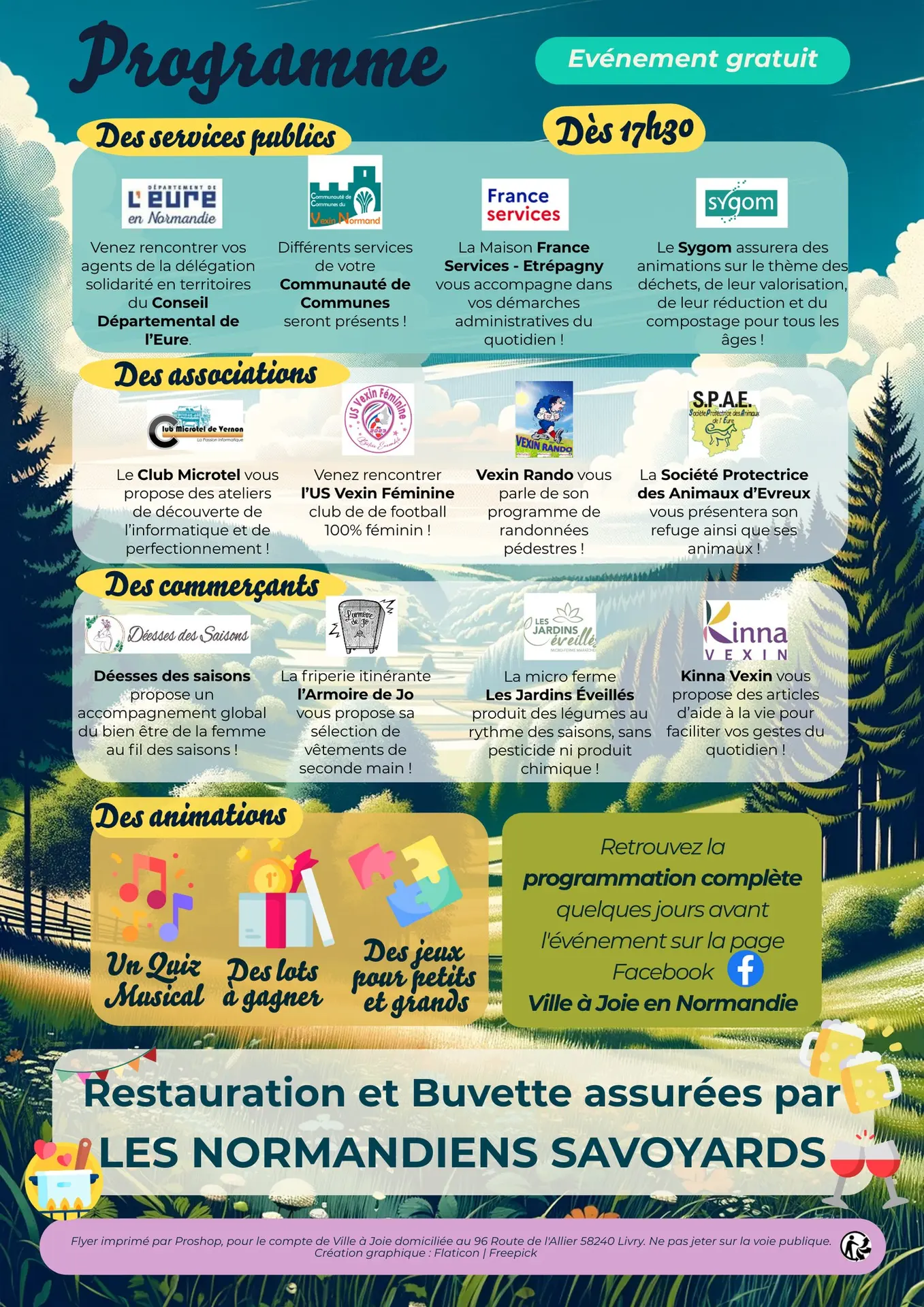 Ville à Joie Authevernes 22 08 25 programme