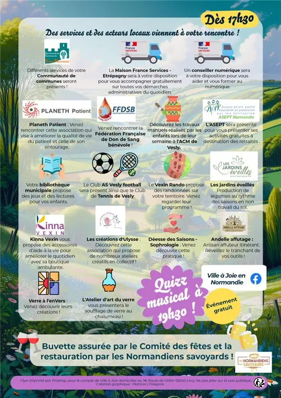 Ville à Joie Vesly 08 08 25 programme