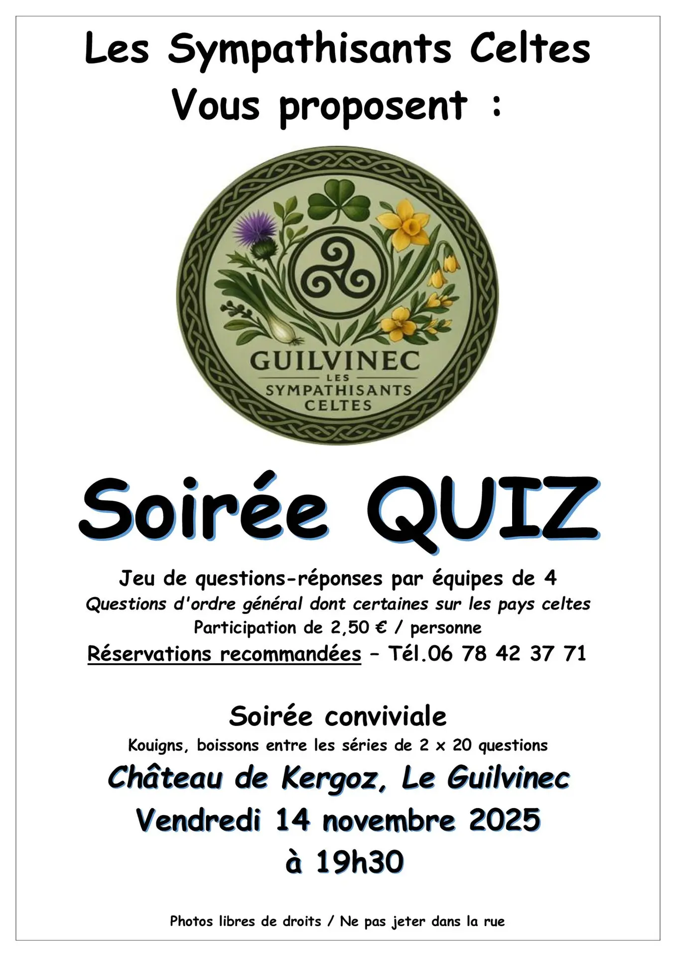 Soirée Quiz - Le Guilvinec - Pays bigouden - Bigoudenjoy
