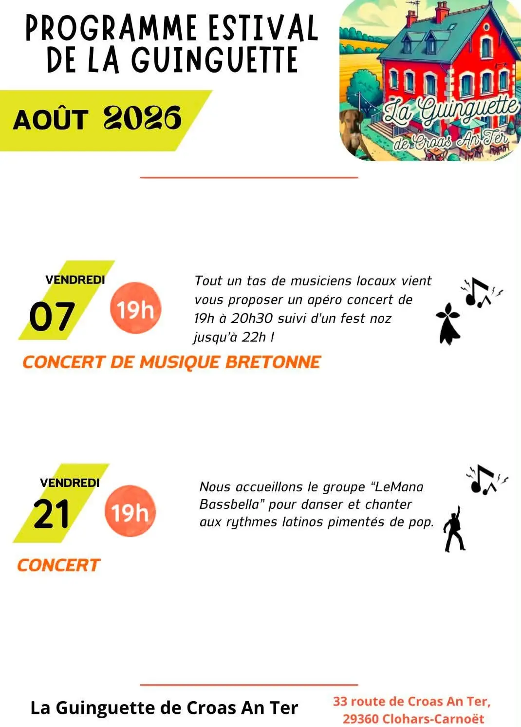 Programme Août