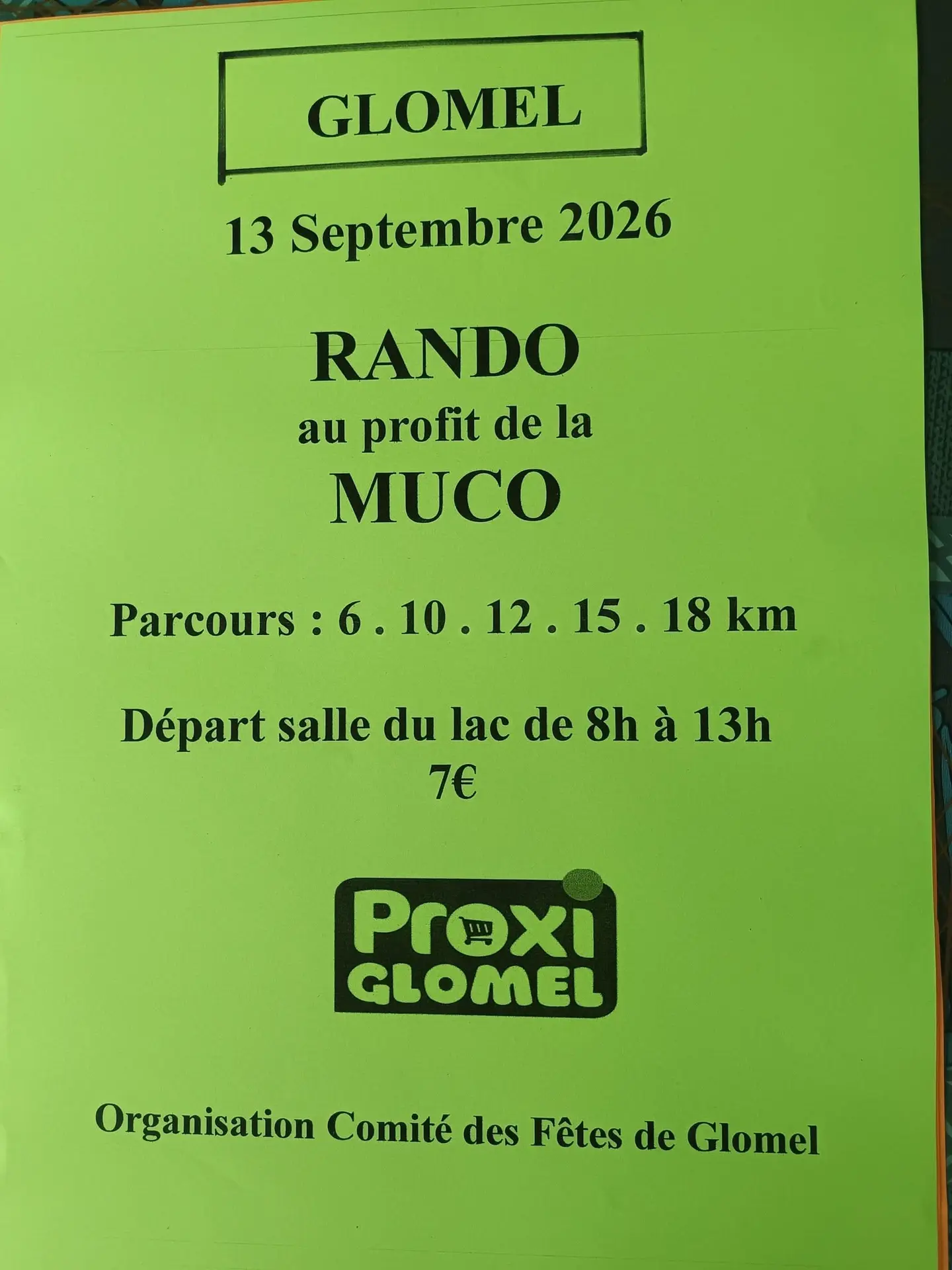 Randonnée au profit de la mucoviscidose