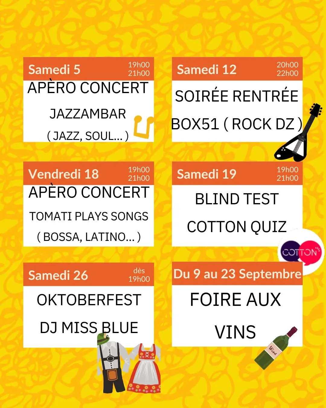 Animation septembre V and B Douarnenez