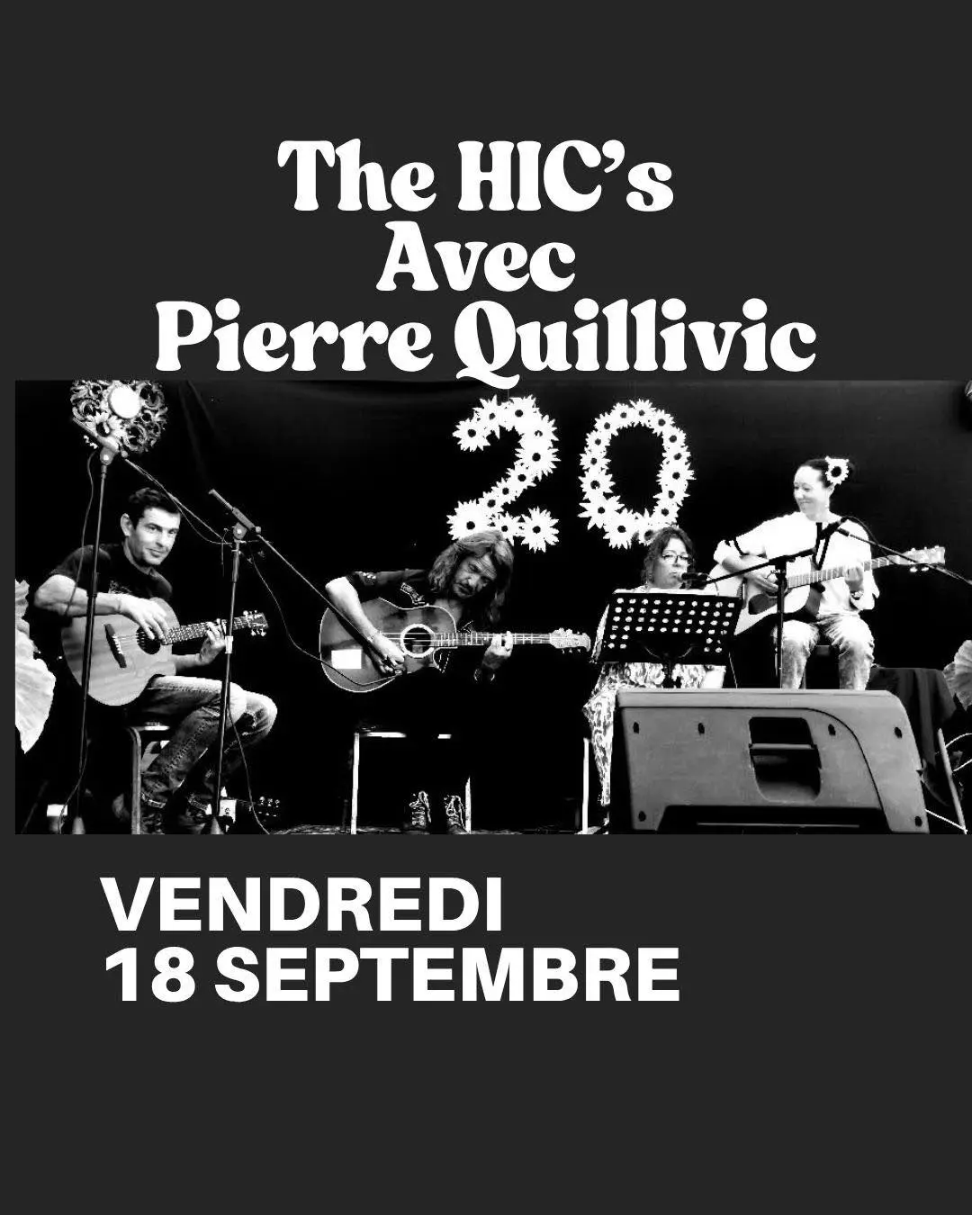 affiche concert de The HIC's avec Pierre Quillivic