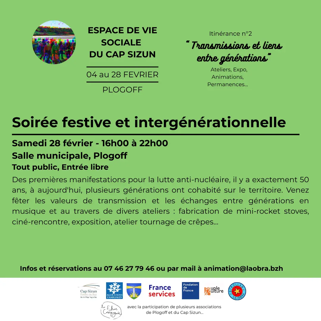 Affiche soirée festive