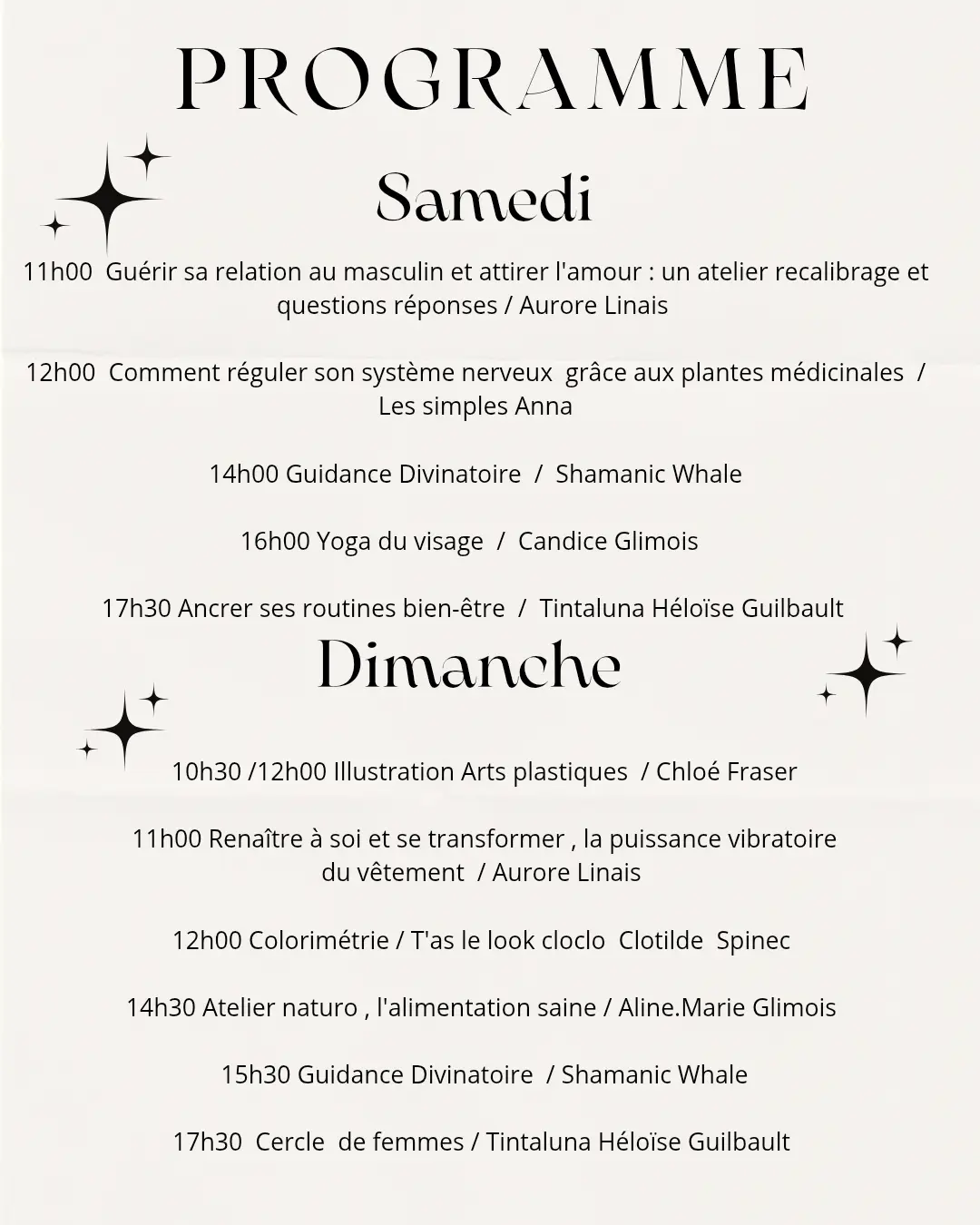 Programme du Salon du bien-être - Pont-l'Abbé - Pays bigouden