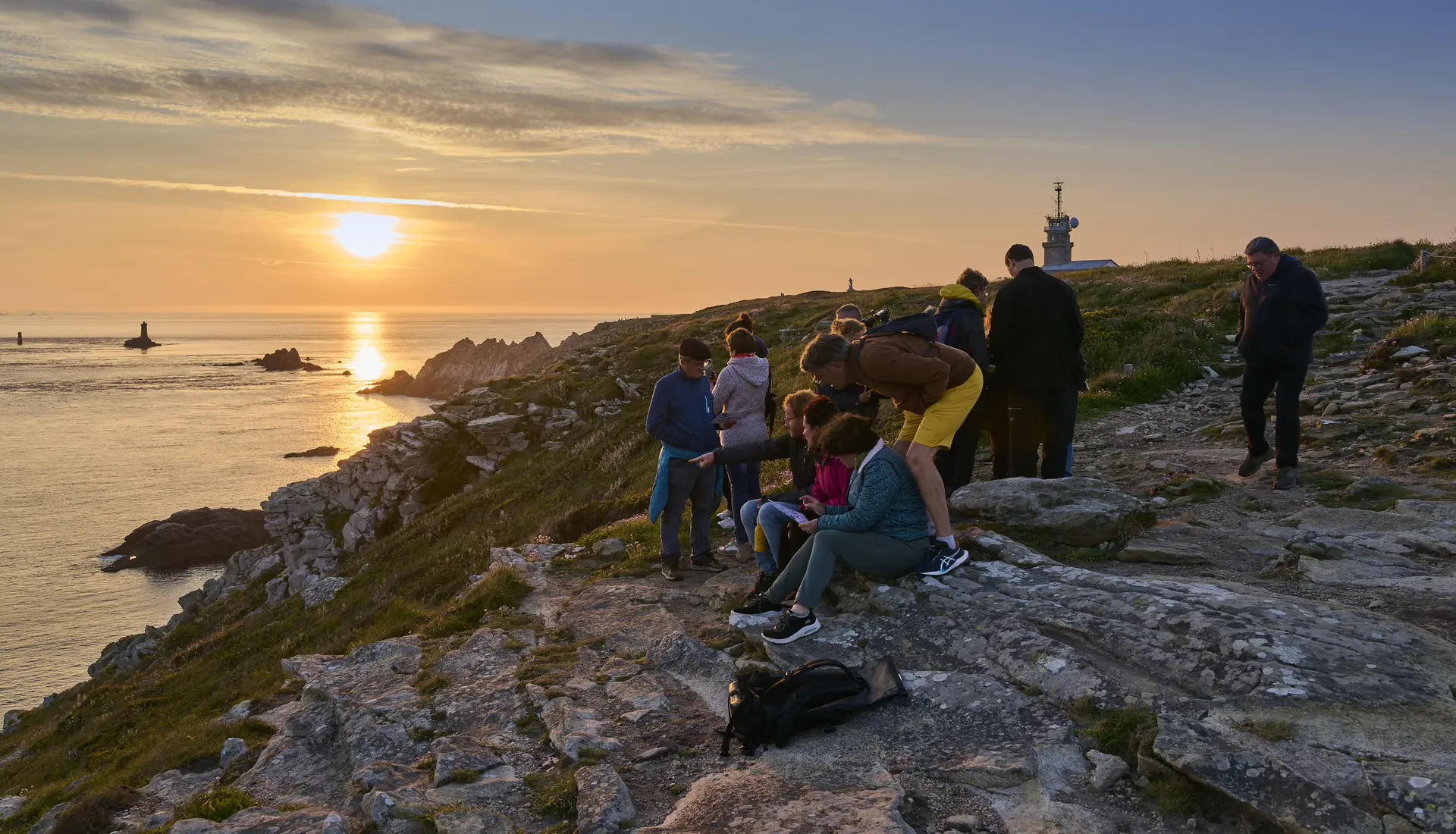 coucher de soleil à la pointe du Raz