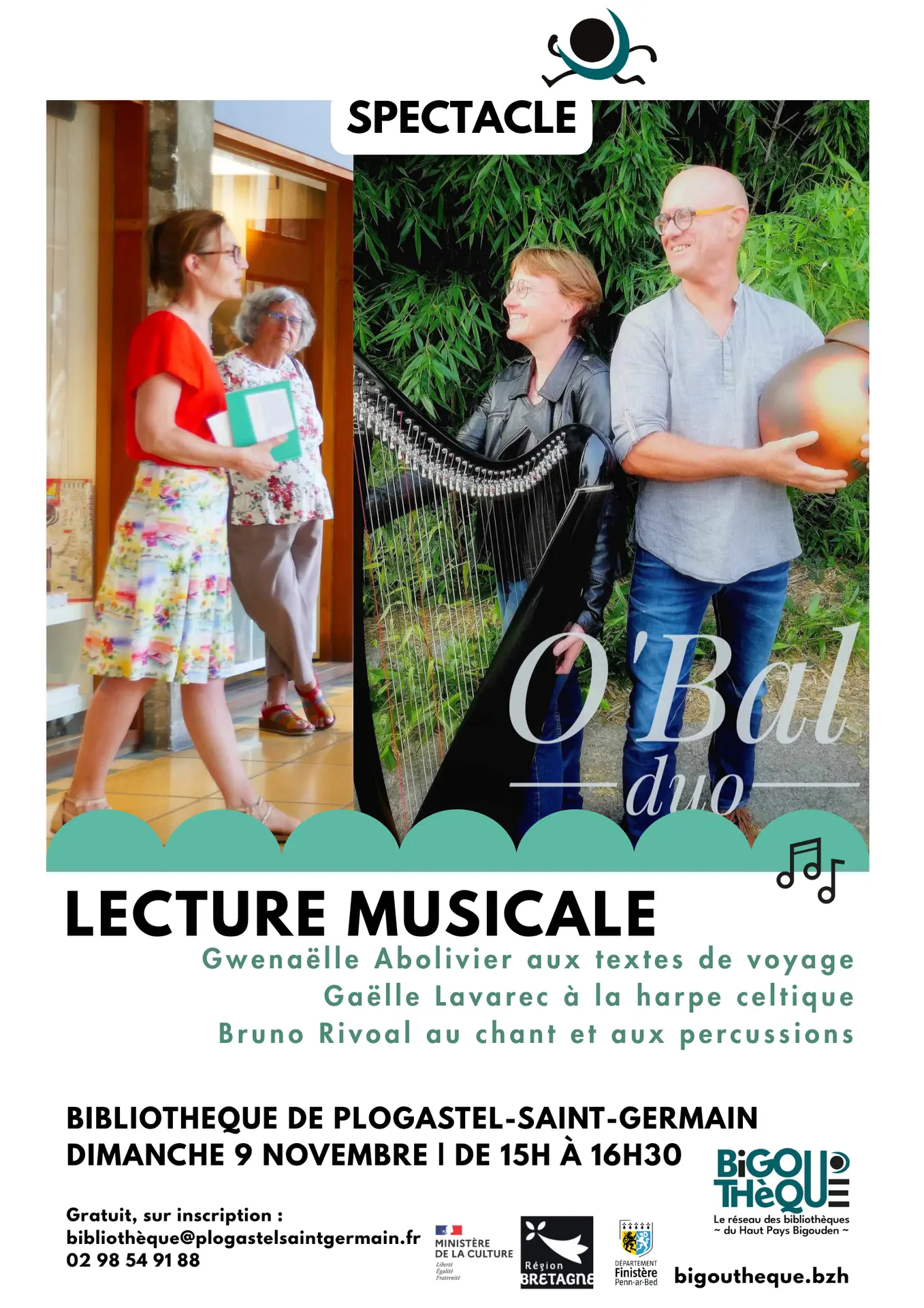 Lecture musicale - Plogastel saint germain - Pays bigouden