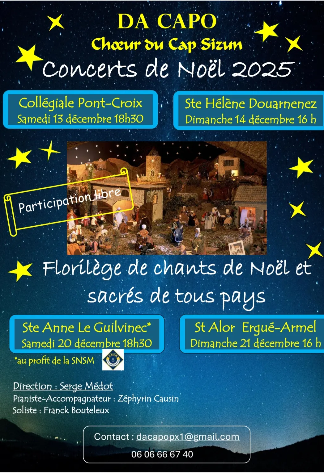 Affiche concerts de Noel  Da Capo