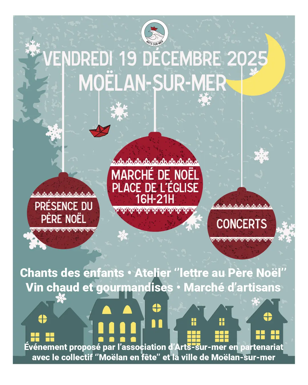 Affiche ASM - Marché de Noël
