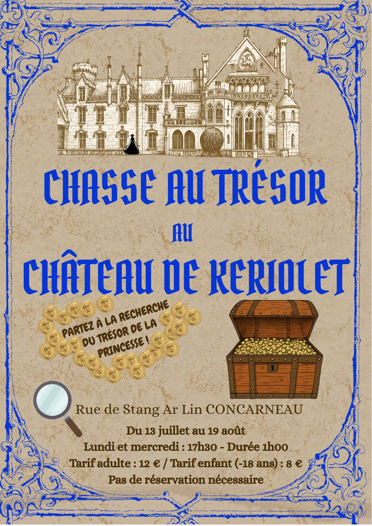 Affiche Chasse au Trésor Keriolet été 2026