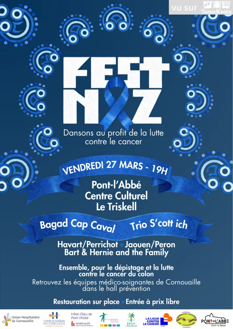 Affiche Fest Noz- Pont-l'Abbé - Pays bigouden