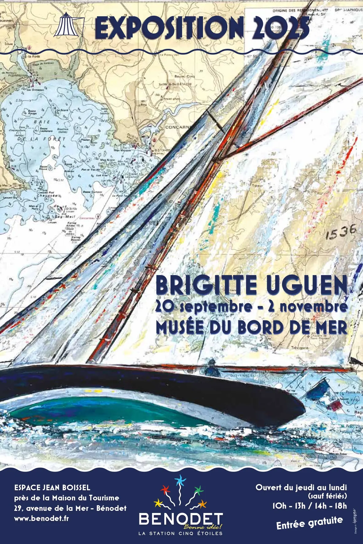 Affiche musée exposition Brigitte Uguen
