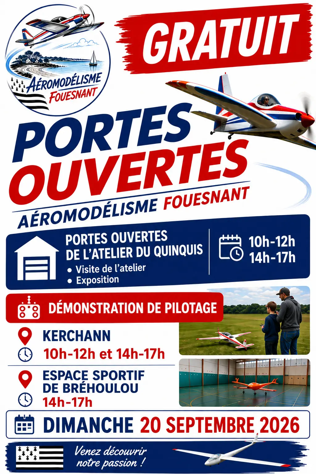 Portes ouvertes aéromodelisme Fouesnant