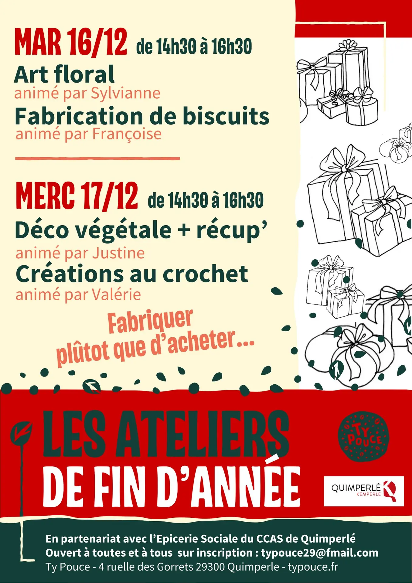 Ateliers de fin d'année