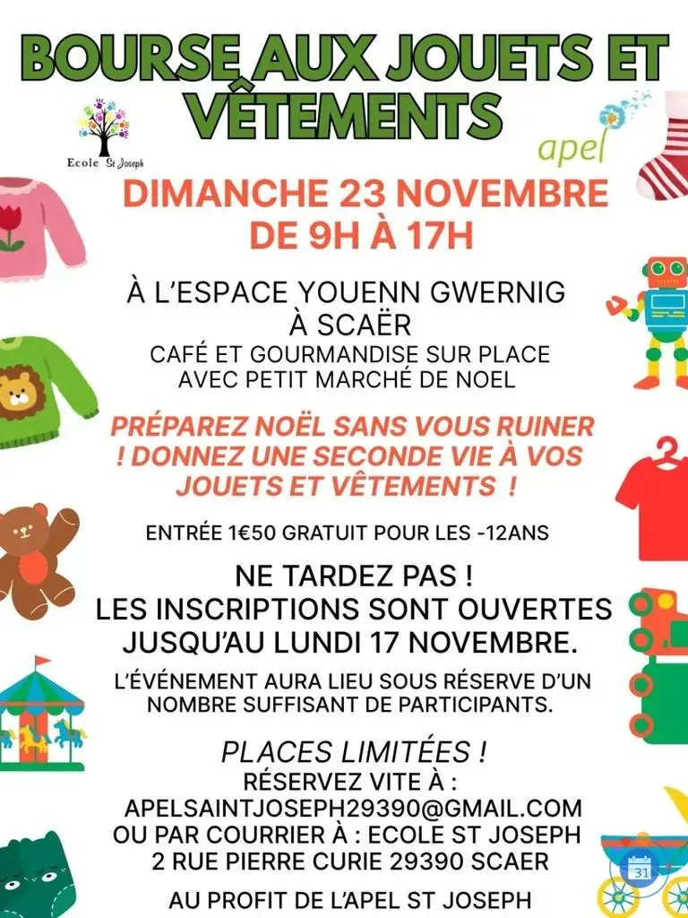 Bourse aux vetement et jouets noel