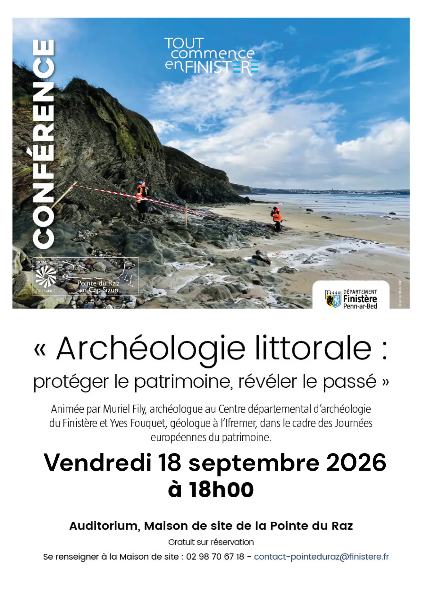 Conférence Archéologie littorale : protéger le patrimoine, révéler le passé