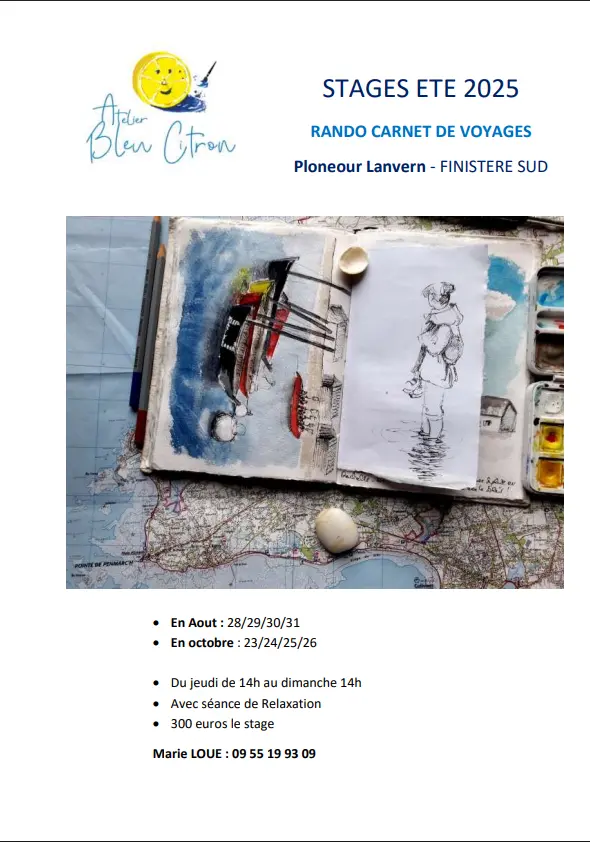 Rando carnet de voyage - Ploneour- Lanvern - Pays Bigouden - Bigoudenjoy