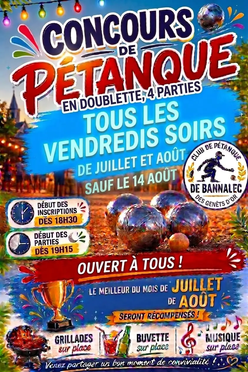 Concours de pétanque Bannalec