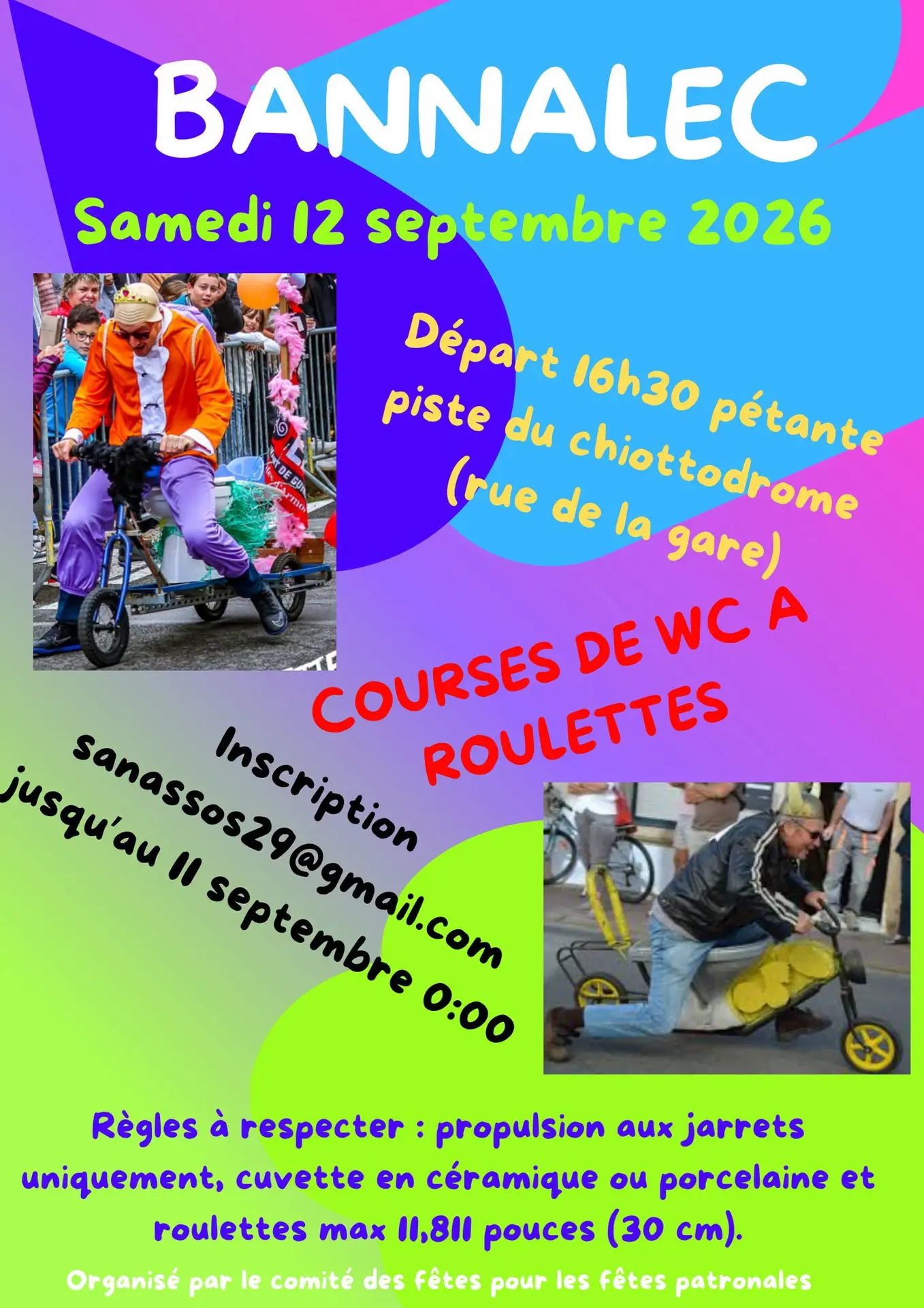 Courses de WC à roulettes