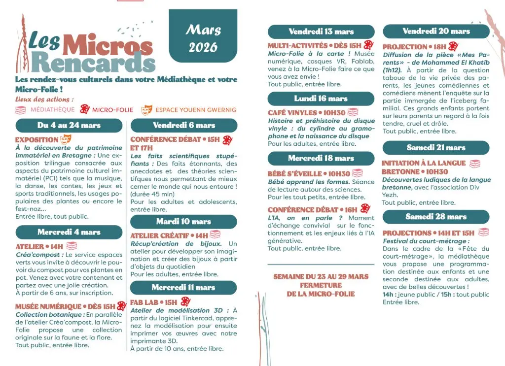 Micro-rencards mars 2026