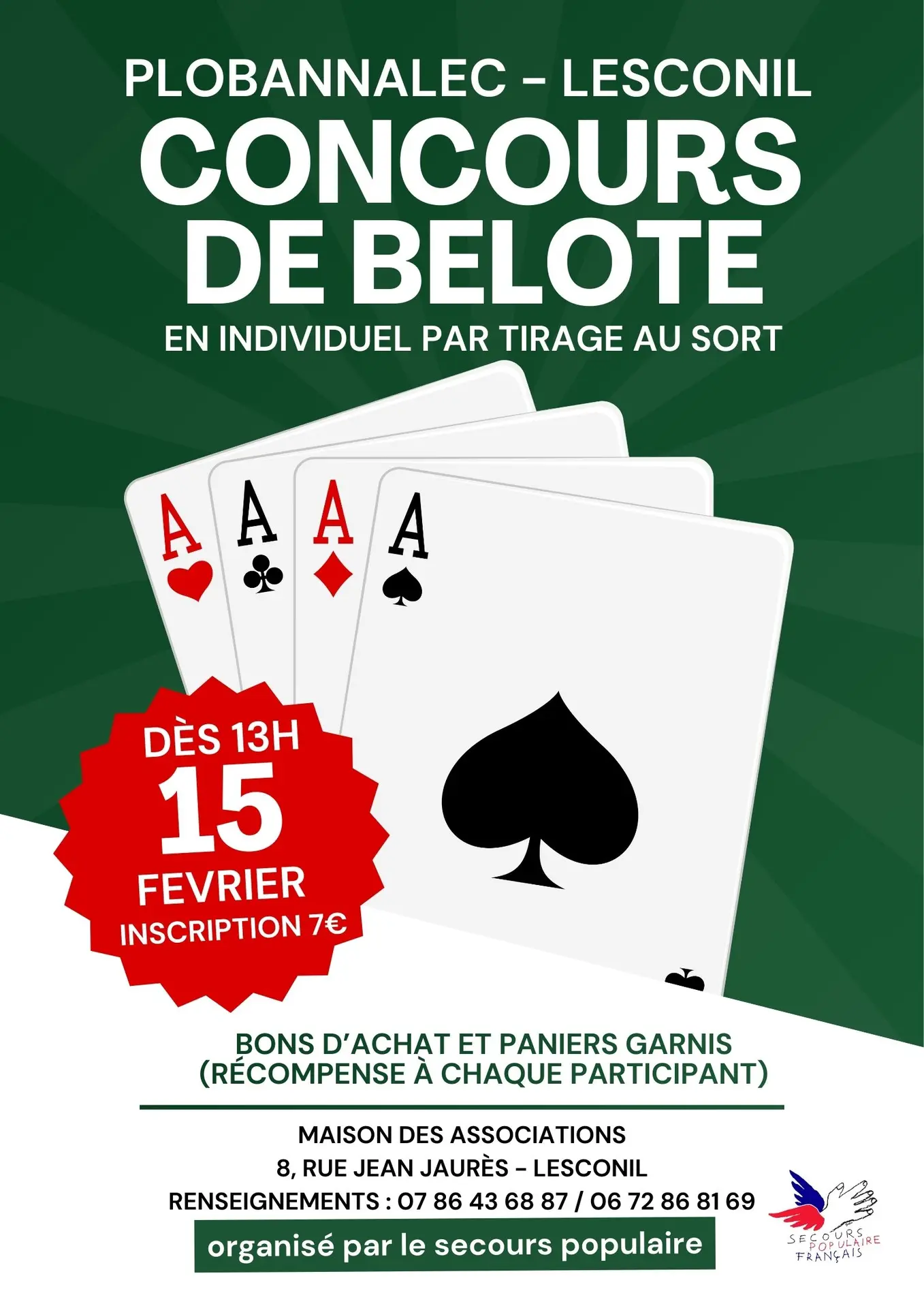 Concours de belote - Plobannalec-Lesconil-Pays Bigouden