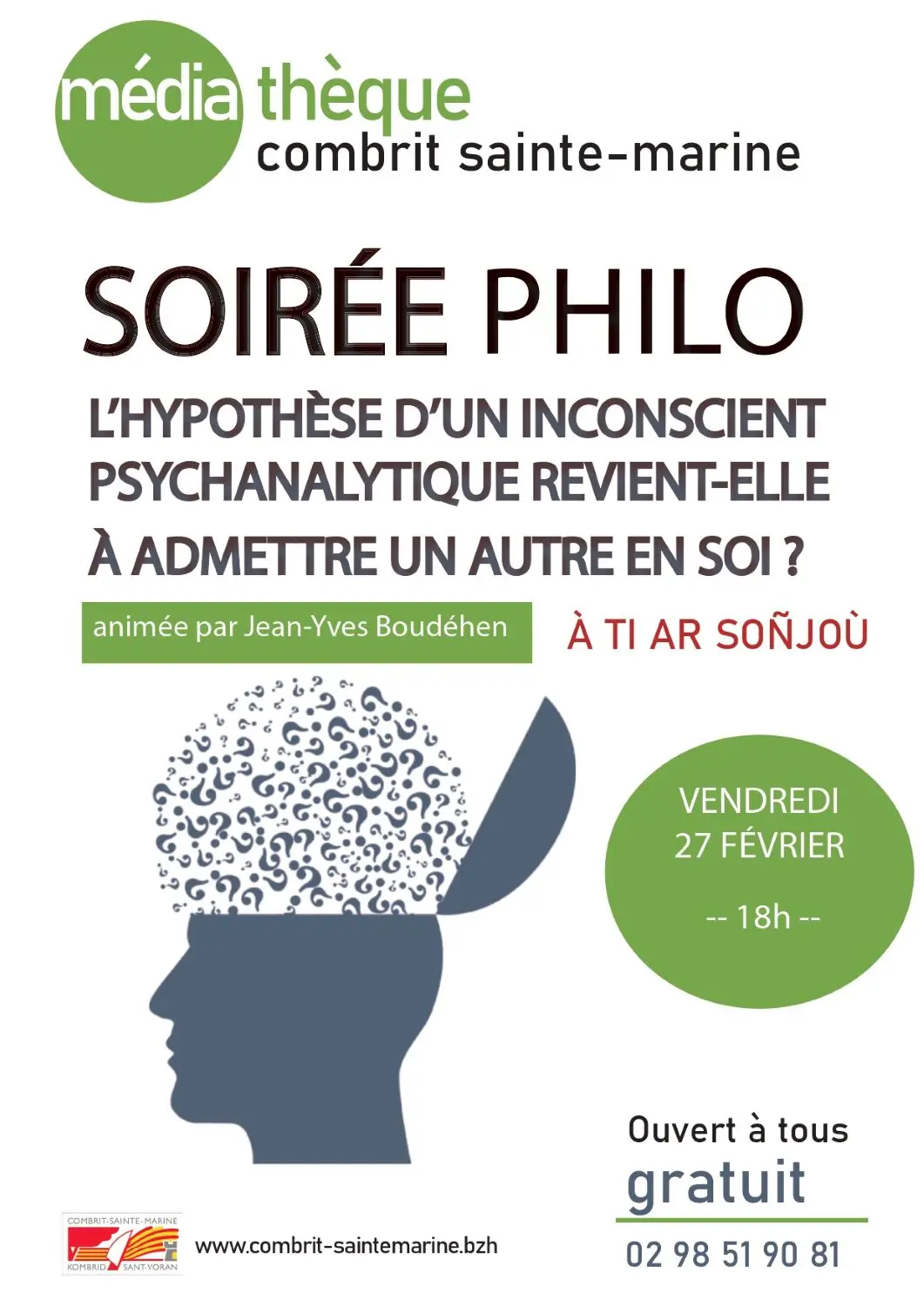 Soirée philo - Combrit Ste-Marine - Pays bigouden