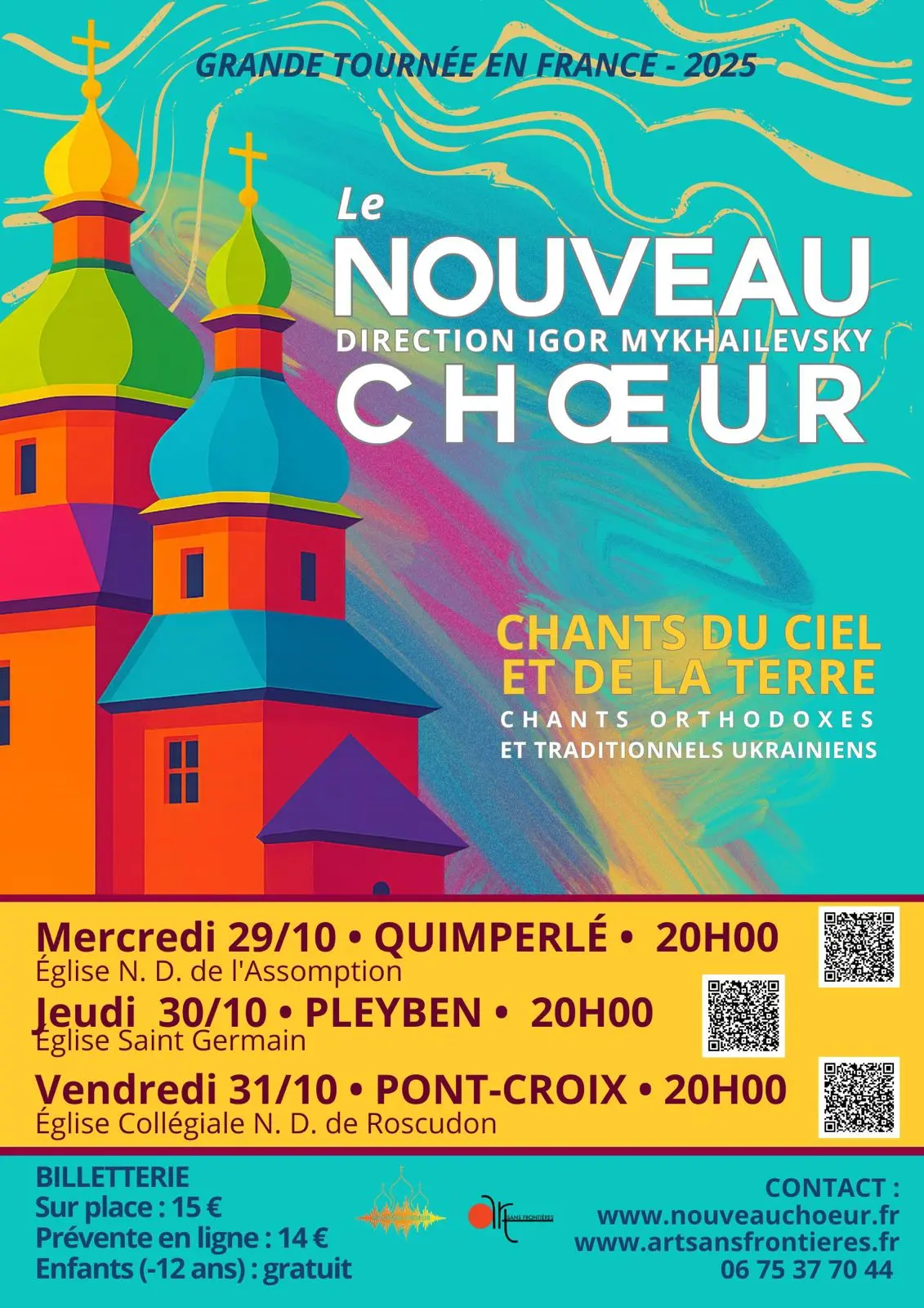 Le Nouveau Choeur le 31 oct à Pont Croix Eglise Collégiale N.D.de Roscudon