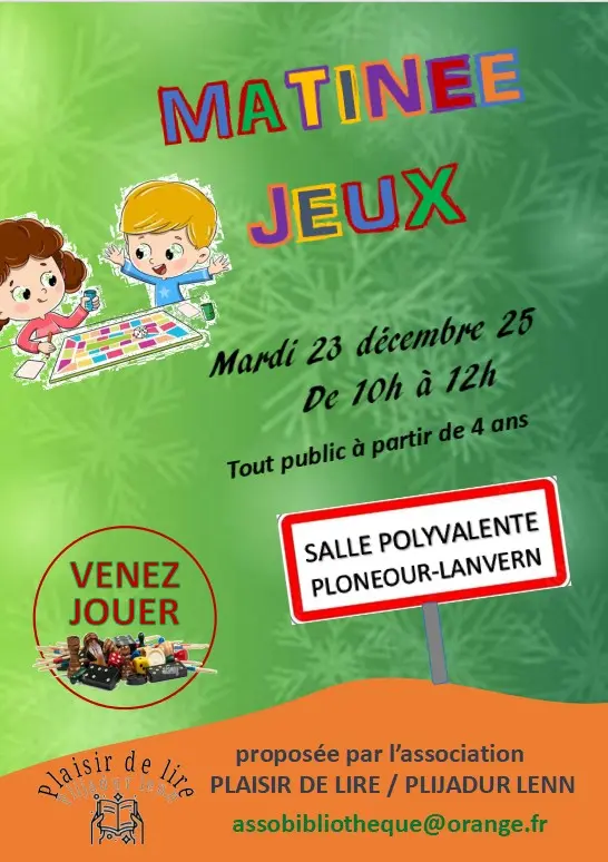 Matinée Jeux - Ploneour-Lanvern - Pays Bigouden