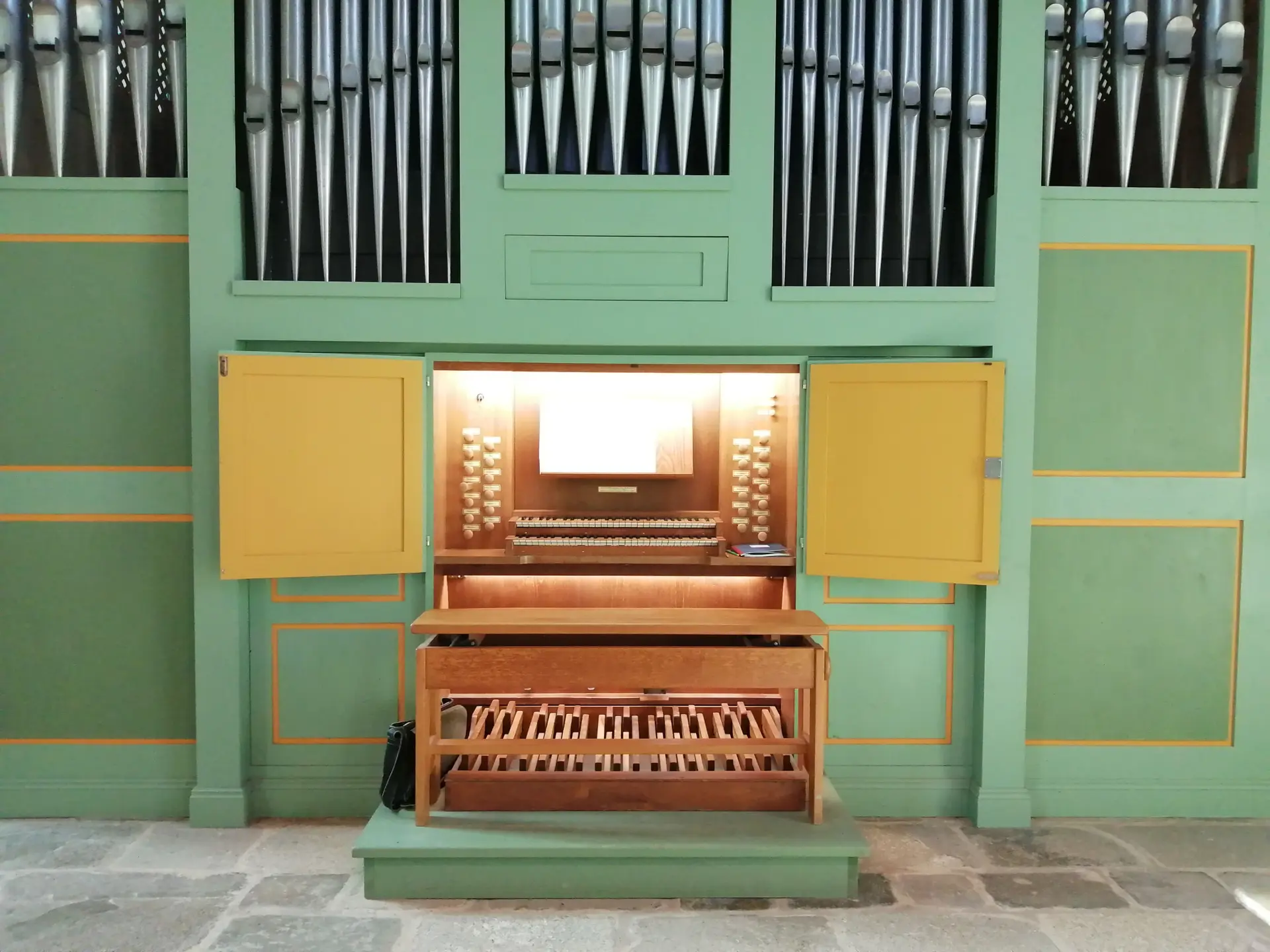 console de l'orgue de Notre-Dame
