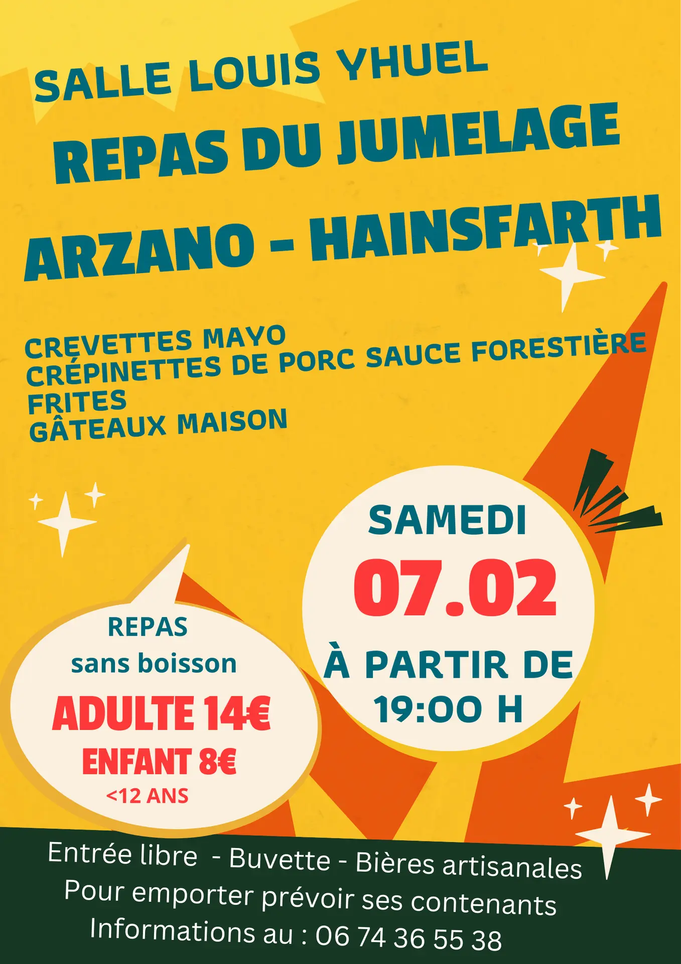 Repas du comité de jumelage Arzano