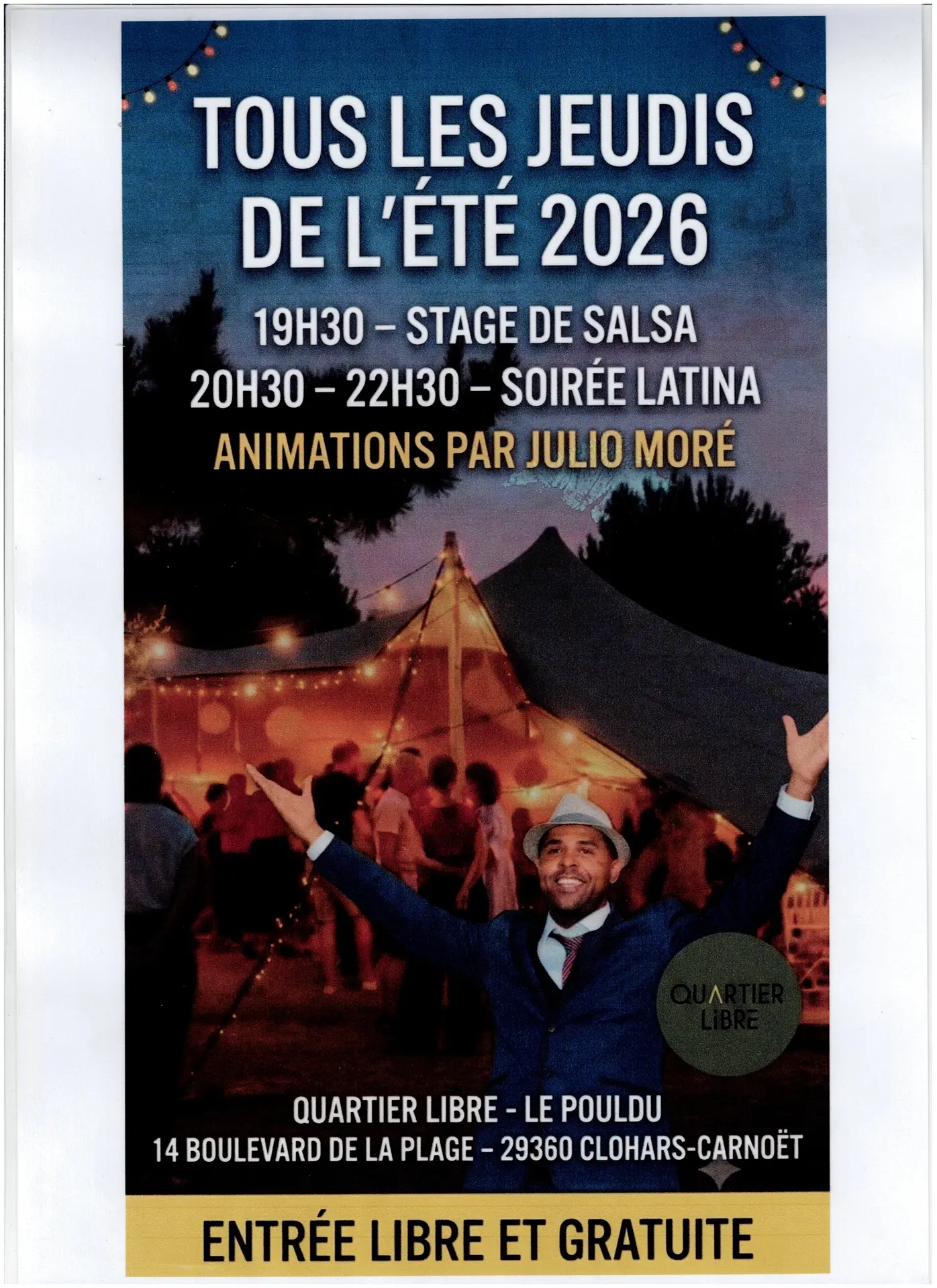 Stage de salsa et soirée latina