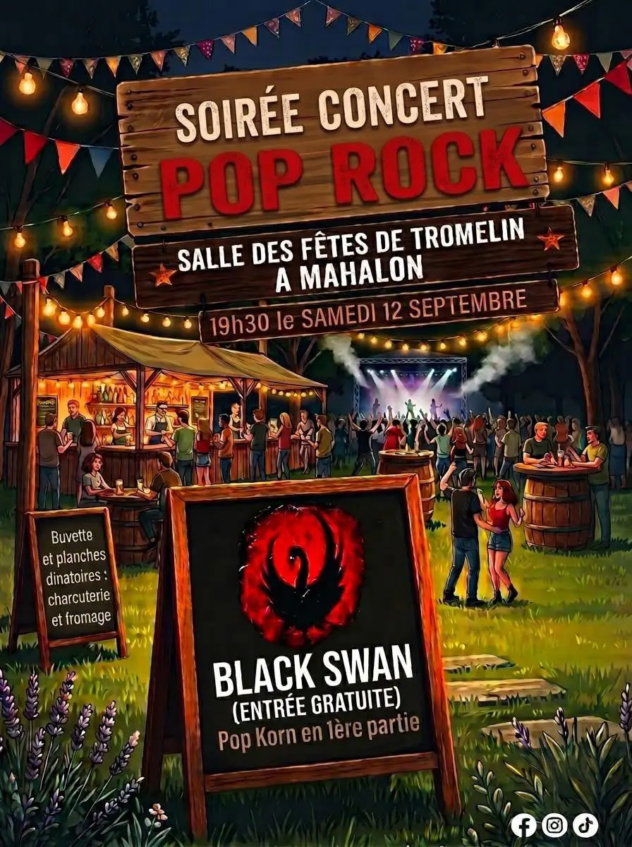 Soirée concert pop-rock à Mahalon