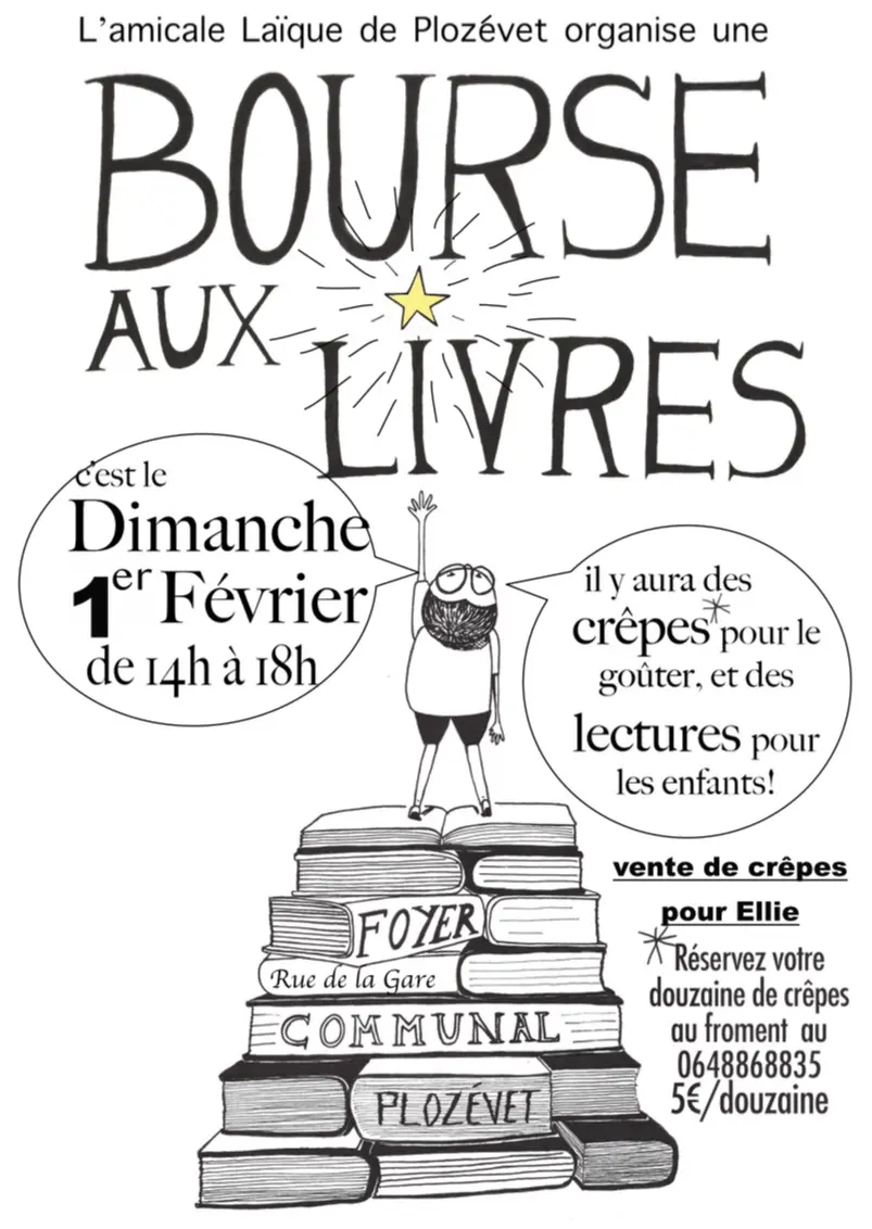 Vente de livres et crêpes - Plozévet - Pays Bigouden