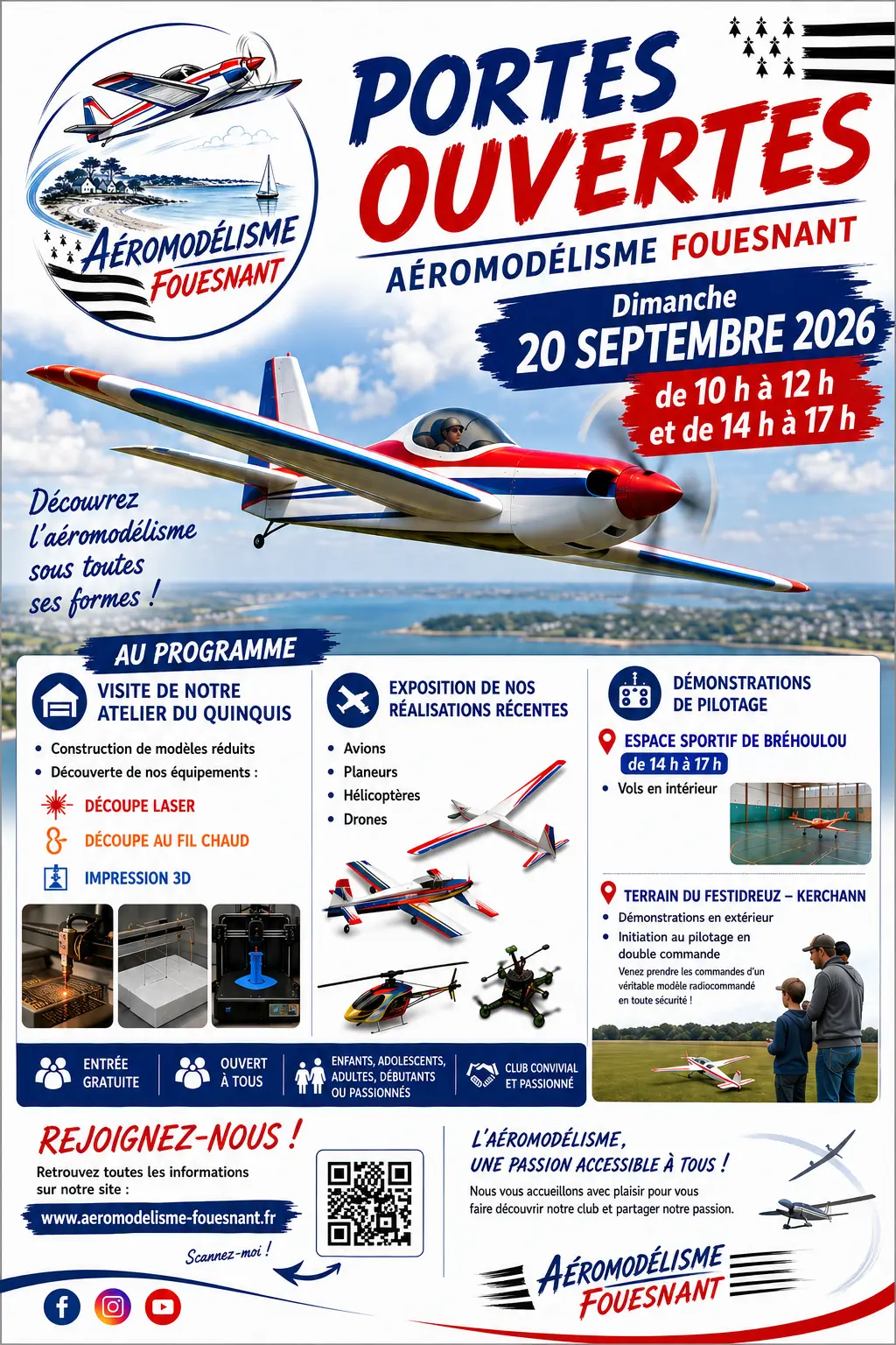 affiche Portes ouvertes mosdelisme Fouesnantais
