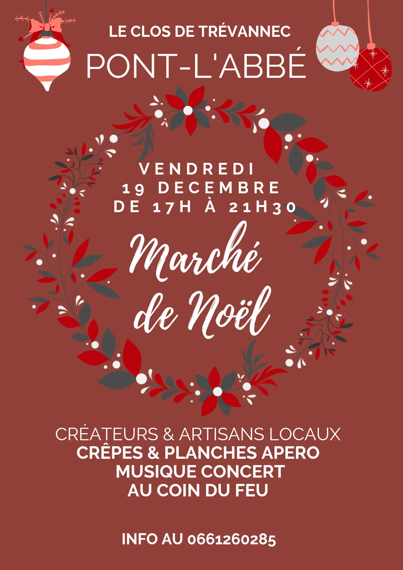 Noël marché  -Pont-l'Abbé -Pays Bigouden - Bigoudenjoy
