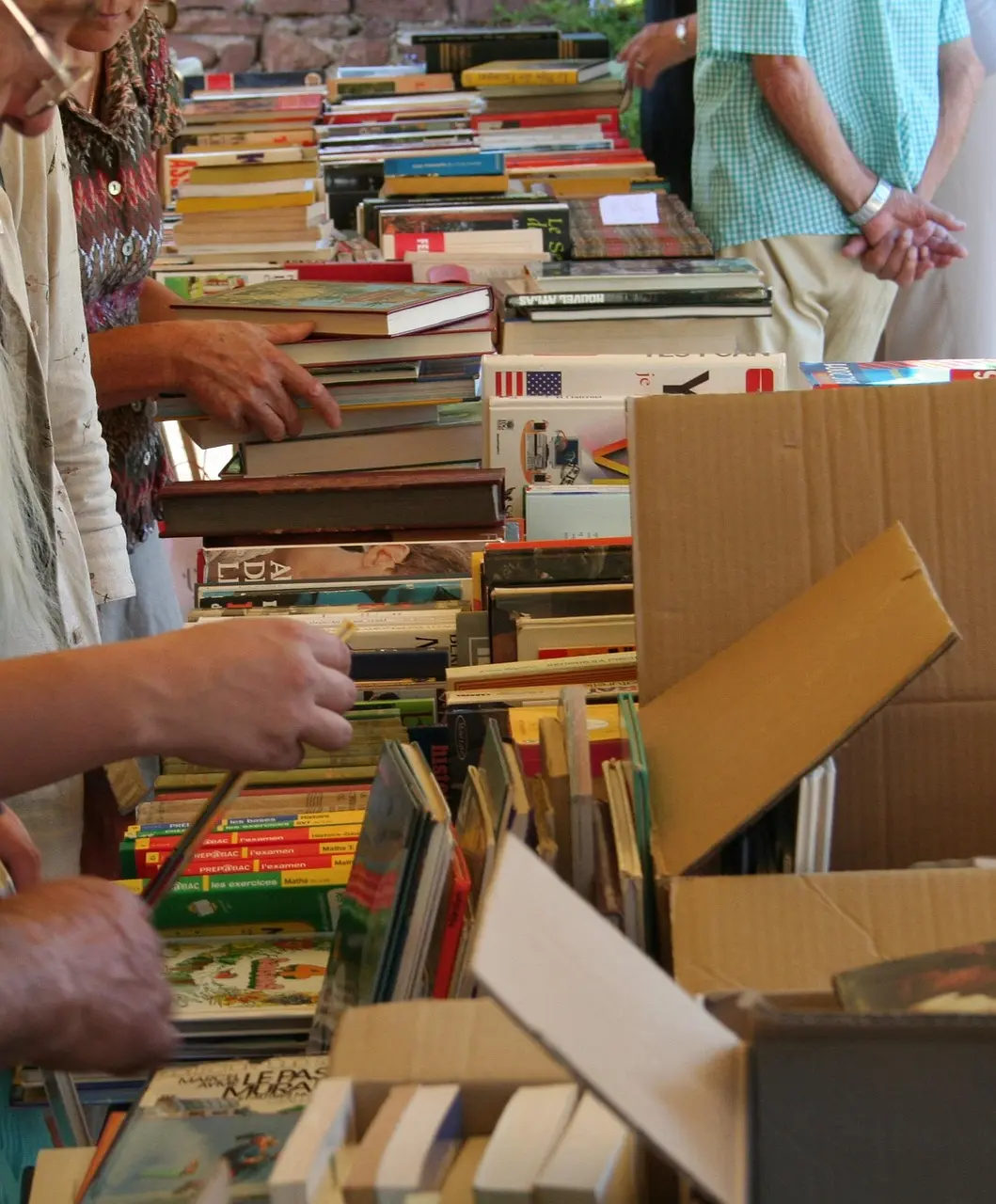 Livres brocante vide grenier