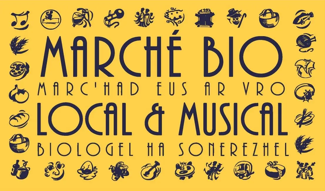 Marché bio local et musical