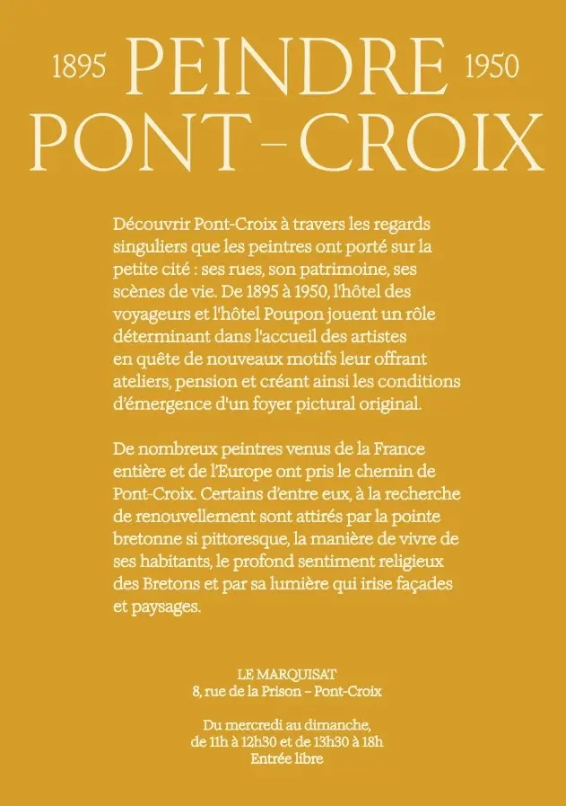 marquisat_flyer expo Peindre Pont-Croix